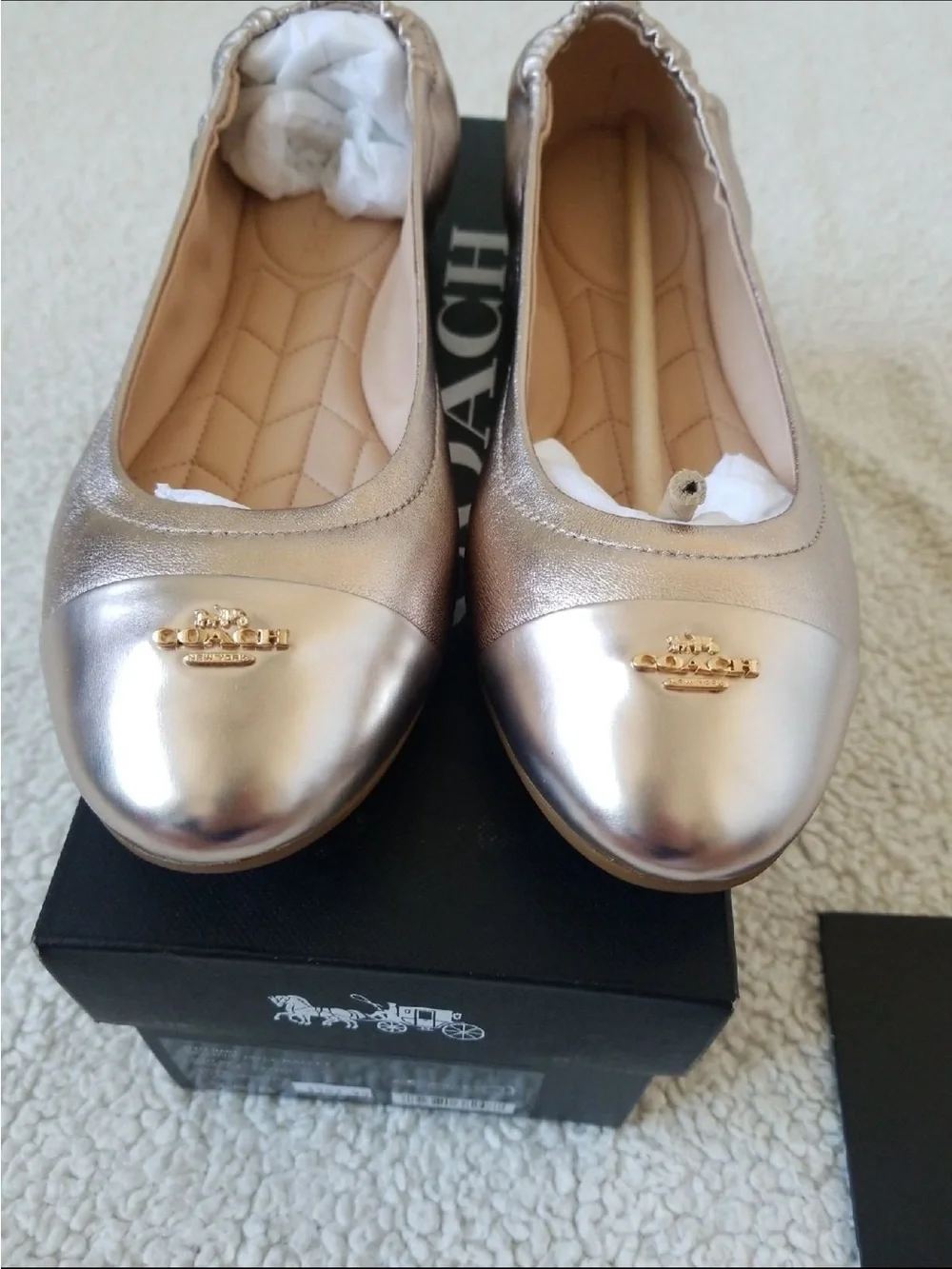 Coach Bonnie mtle ballet Champagne - Picture 3 of 9